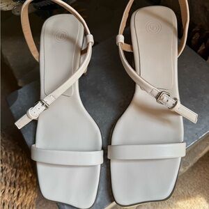 UO “Ellie” Cream 2” Block Heel Sandal